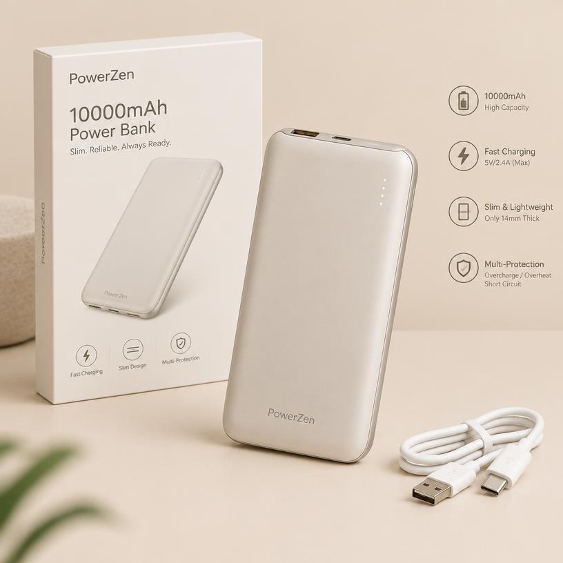 SlimCell 10000mAh Power Bank